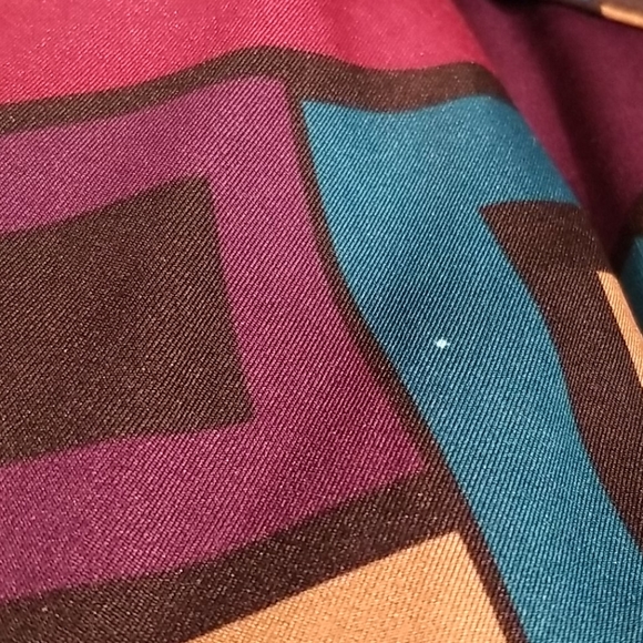 Mason Thomas Colorful jacket w/belt size X-Lrg - Picture 8 of 12